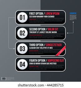 Set of four horizontal web banners on gray background. Modern business template, neutral style.
