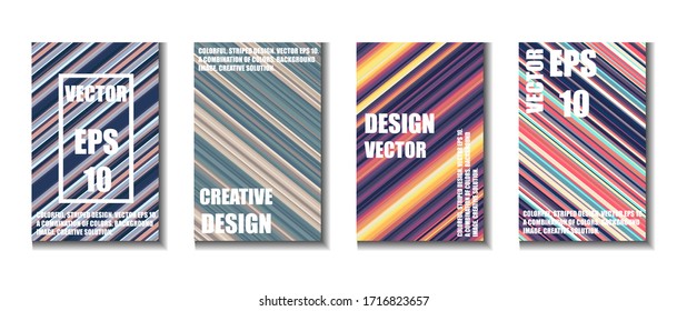 A set of four illustrations. Abstract gradient background. Design for decoration.
Stock vector.