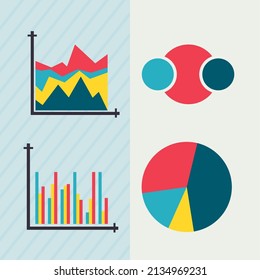 set of four infographic items