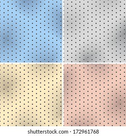 Set of four metal backgrounds