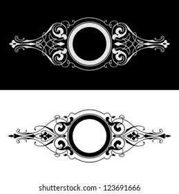 Set Of Four One Color Round Frames.