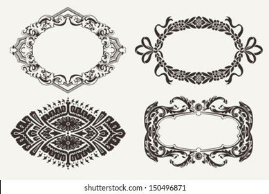 Set Of Four Ornate Frames