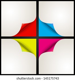 Set of four paper corner