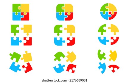 1,200 Circular jigsaw puzzle Images, Stock Photos & Vectors | Shutterstock