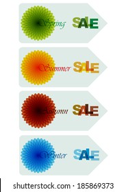 set of four seasons sale labels