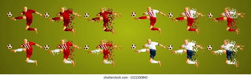 set of four soccer teams wearing colourful uniforms, isolated on a green background, vector illustration, Champion's league group B , Football, set 11/24,  Bayern, Tottenham, 