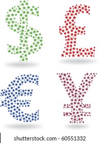 Set of four symbol
