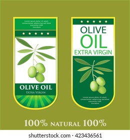 Set of four symbols for olive labels.