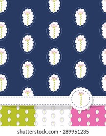 Set of four textured natural seamless patterns backgrounds. Scrapbooking. It can be used as a wrapping paper, wallpaper, invitation, background.