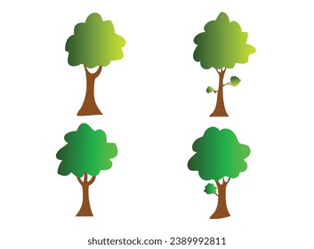 Set of four trees variation of model