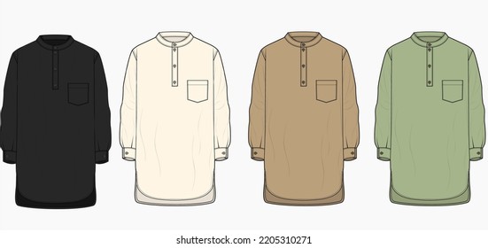 set of four tunic for man