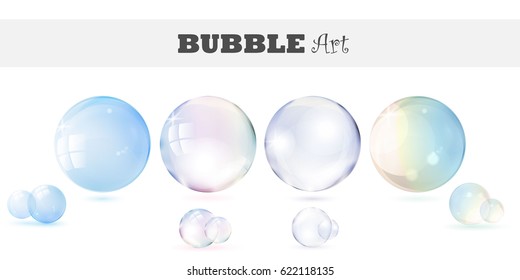 Set of four vector bubbles to create your own designs. 