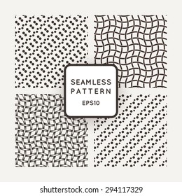 A set of four vector patterns in monochrome