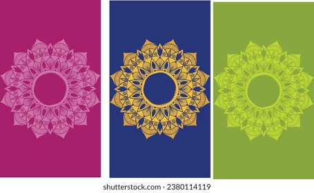 Set of four vector pre-made cards or posters in modern abstract style with nature motifs, flowers,leaves  Editable vector design, frame for social media post and story, card, cover, wedding invitation