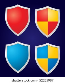 Set of four vector shields