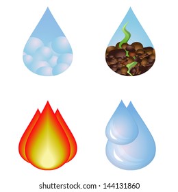 set of four vector symbols of prime nature elements