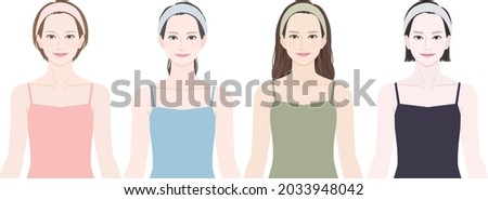 Image, Stock Photo woman Face Upper body