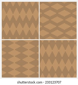  Set of four wood floor patterns