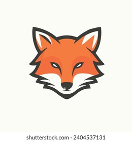 Set von Fox Gaming Mascot Logo. für die Marken des Gaming-Logos, für die Bewertung von Designs, Kopienraum. Vektorfox-Maskottlogos. Orangenfuchs-Logo-Kollektion. E-Sport-Logo. Abstrakte Illustration
