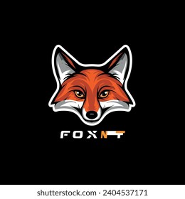 Set of Fox Gaming Mascot logo. for Gaming logo brands, for designs asseset, copy space. illustration vector fox mascot logos. orange fox mascot logo collection. e-sport logotype. Abstract illustration
