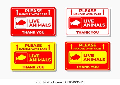 Conjunto FRÁGIL por favor maneje con cuidado los animales vivos 