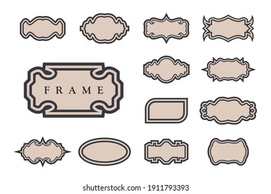 Set frame , decoration design vector