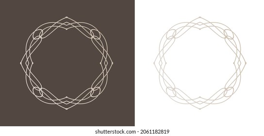 A set of frame designs inspired by Christmas. Luxury design parts