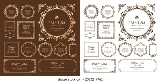 Un conjunto de diseños de cuadros inspirados en la Navidad. Piezas de diseño de lujo