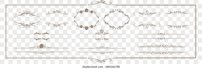 set of frame illustration Vector
