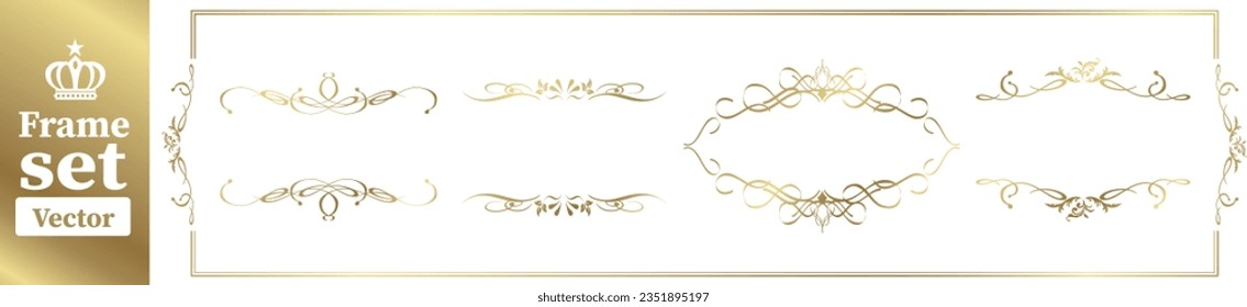 set of frame illustration Vector
