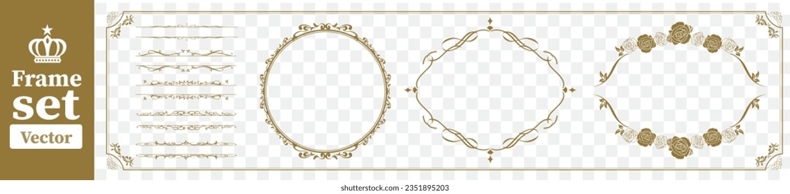 set of frame illustration Vector