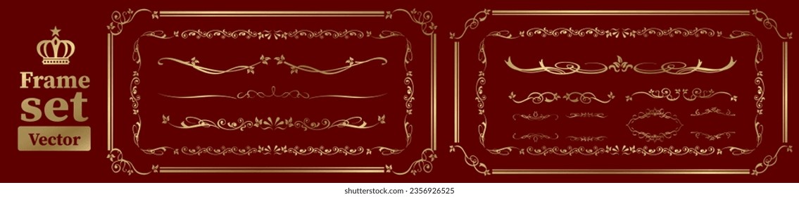 set of frame illustration Vector