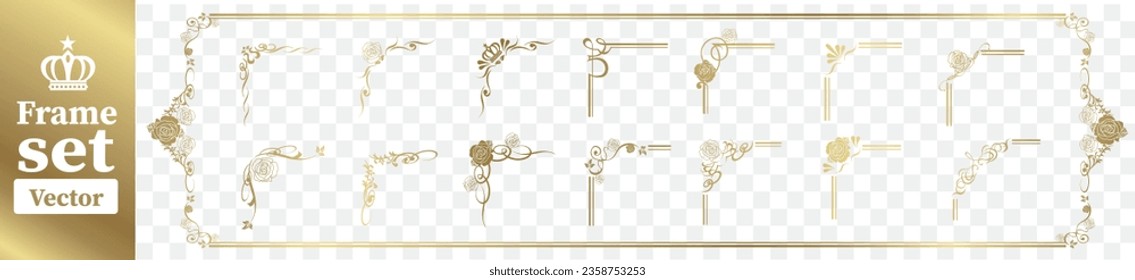 set of frame illustration Vector
