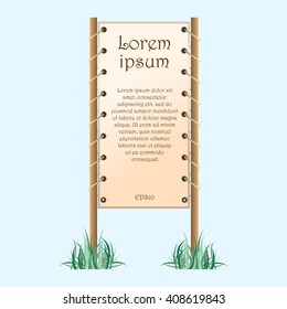 A set of frame with sample text or image