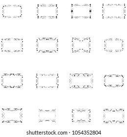 set of frame silhouette