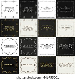 Set of frame template 16 item