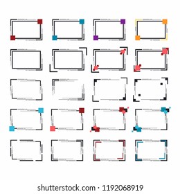 Set of frame for text or banner. Web design of banners. Promotions and sales