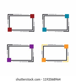 Set of frame for text or banner. Web design of banners. Promotions and sales