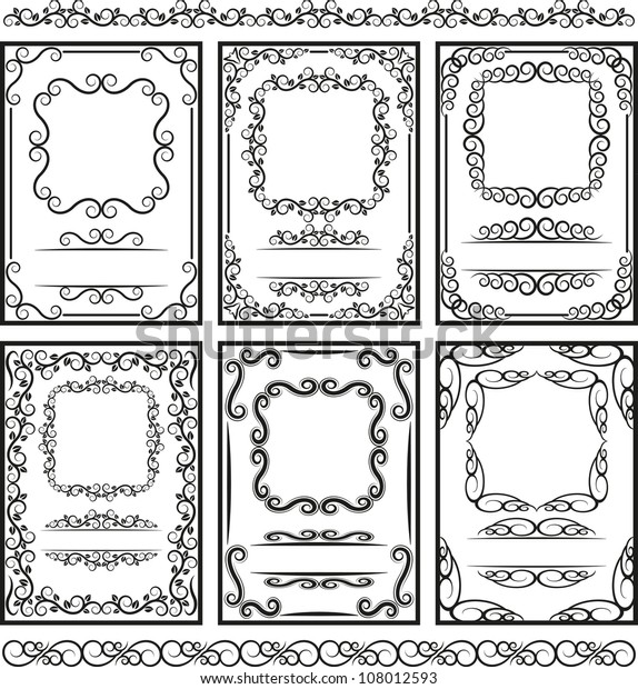set of frames\
and borders -  page\
decoration