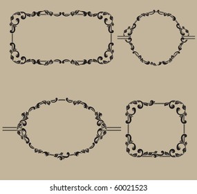 set of frames decorative