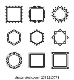 set of frames for design