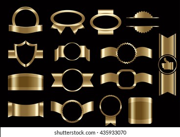 Set of frames and elements isolated for your product.