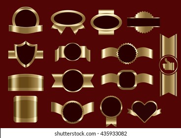 Set of frames and elements isolated for your product.