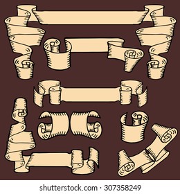 The set of frames in the form of sketches
