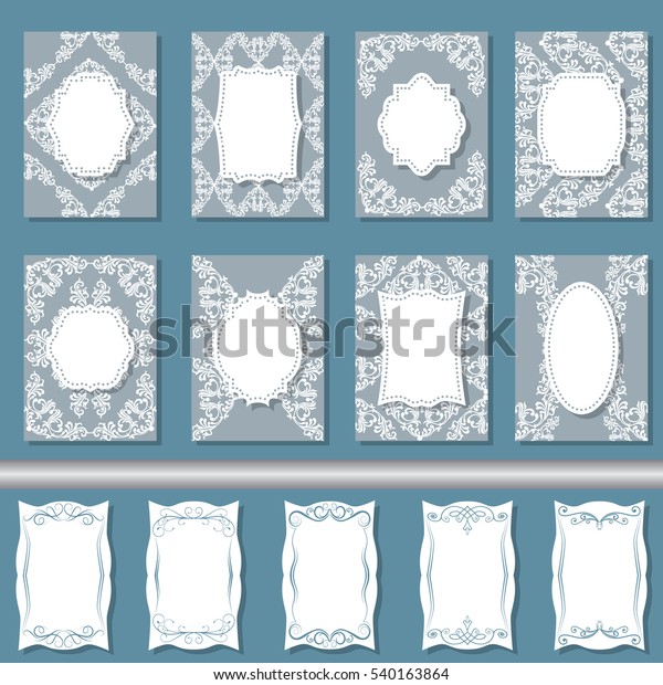 Set frames, labels, tags, invitations for\
your text Vector\
illustration\
