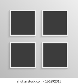 Set of frames with a simple design for a background images, photos, graphics, text