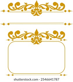 set of frames, Text dividers set, collection of paragraph dividers, Set of flourishes calligraphic elegant ornament dividers,gold vintage label, gold vintage label,gold vintage ribbon, vintage frame, 