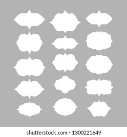 set of frames. vector illustration on gray background