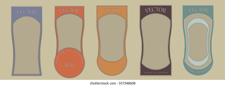 Set the framework for design illustration and text vintage