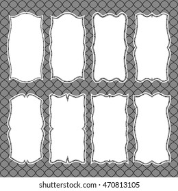 Set the framework for a photo, labels, decoration. Vector illustration.
